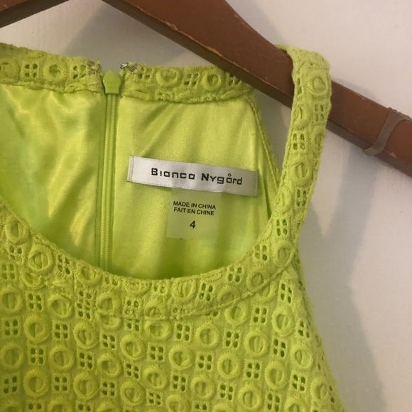 Highlighter Green Dress with unique design 😍 - Picture 3 of 4